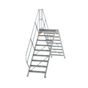 Günzburger Steigtechnik Überstieg 45° Stufenbreite 800 mm 9 Stufen