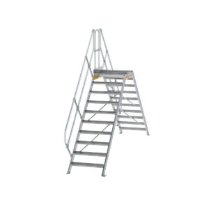Günzburger Steigtechnik Überstieg 45° Stufenbreite 800 mm 10 Stufen