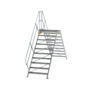 Günzburger Steigtechnik Überstieg 45° Stufenbreite 1000 mm 10 Stufen