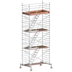 Das richtige Gewächshaus - problemlos und komfortabel 1 Hymer Treppen-Fahrgerüst mit Fahrtraverse Bühnenlänge 2,95 m, Rahmenteilbreite 1,50 m, Reichhöhe 8,60 m