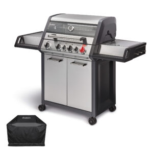 Gasgrill Monroe Pro 4 SIK Turbo inkl. Premium Wetterschutzhülle