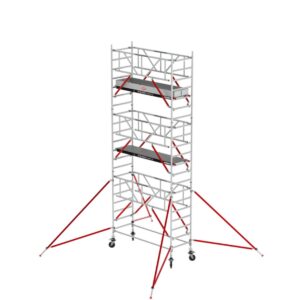 Altrex RS TOWER 51 Plus -S - Aluminium Fahrgerüst 0.90 x 2.45 Fiber-Deck®-Plattformen, Arbeitshöhe bis 7,2m