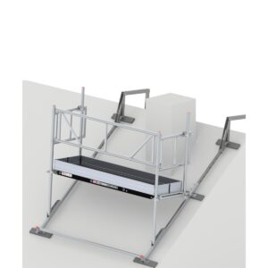 Altrex Kamingerüst - Dachgerüst, 0.75 x 1.85 m Doppelt, mit Holzplattformen