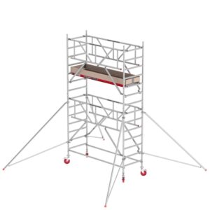 Altrex RS TOWER 41 Plus mit Safe-Quick®2 Geländer - Aluminium Fahrgerüst schmal 0.90m x 2.45m Arbeitshöhe 5,2 m