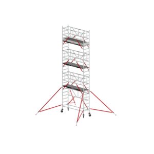Altrex RS TOWER 51-S mit Safe-Quick® Geländer - Aluminium Fahrgerüst 0.75 x 2.45 m Fiber-Deck®-Plattformen, Arbeitshöhe bis 8,2m