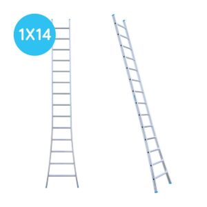 EuroScaffold Eurostairs-Blank Enkel uitgebogen 14 sporten
