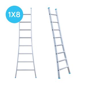 EuroScaffold Eurostairs-Blank Enkel uitgebogen 8 sporten