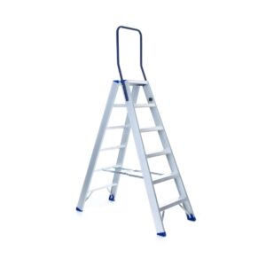 Das richtige Gewächshaus - problemlos und komfortabel 11 EuroScaffold Eurostairs Stufenstehleiter beidseitig begehbar mit Bügel 2x6 Stufen