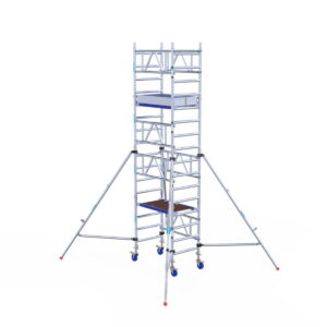EuroScaffold Fahrgerüst One Tower - 0,75 x 1,20 m Arbeitshöhe bis 5,2m mit Carbon Plattform