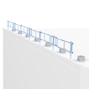 EuroScaffold SGS Slim - Dachrandsicherung für Flachdach  Komplettset 18m