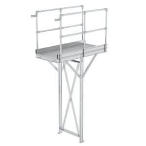 Günzburger Steigtechnik Laufsteg-Modul Aluminium geriffelt PF-Höhe 1250-2499 mm PF-Länge 1860 mm