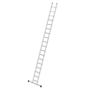 Günzburger Steigtechnik Sprossen-Anlegeleiter SprossenSafe R 13 mit Standard-Traverse 18 Sprossen