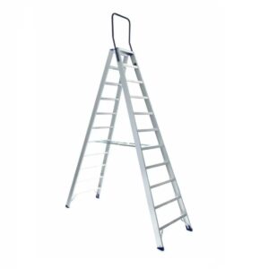 Das richtige Gewächshaus - problemlos und komfortabel 8 EuroScaffold Eurostairs Stufenstehleiter beidseitig begehbar mit Bügel 2x11 Stufen