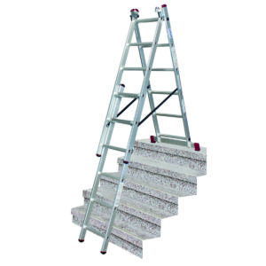 Krause CORDA Alu VielzweckLeiter Treppengängig 3x6 Sprossen