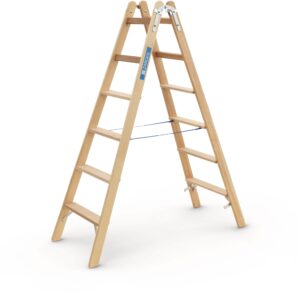 ZARGES Crestastep B - Holz-Stufenleiter 2 x 6 Stufen