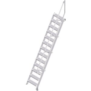 ZARGES LM-Treppe 60° 13 Stufen, 600 mm breit, Höhe 3,25 m