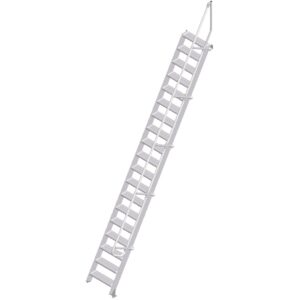 ZARGES LM-Treppe 60° 19 Stufen, 600 mm breit, Höhe 4,75 m