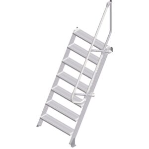ZARGES LM-Treppe 60° 7 Stufen, 800 mm breit, Höhe 1,75 m