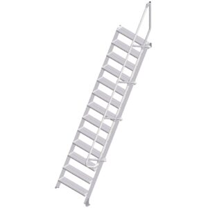 ZARGES LM-Treppe 60° 13 Stufen, 800 mm breit, Höhe 3,25 m