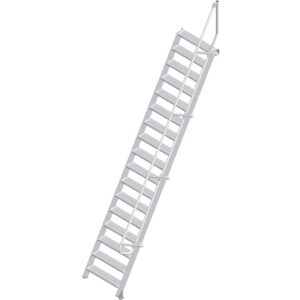 ZARGES LM-Treppe 60° 17 Stufen, 800 mm breit, Höhe 4,25 m