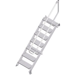 ZARGES LM-Treppe 45° 7 Stufen, 600 mm breit, Höhe 1,50 m