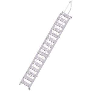 ZARGES LM-Treppe 45° 15 Stufen, 600 mm breit, Höhe 3,22 m
