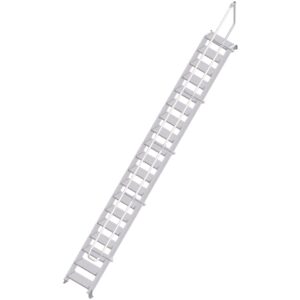 ZARGES LM-Treppe 45° 19 Stufen, 600 mm breit, Höhe 4,08 m