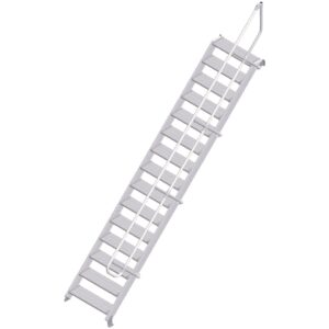 ZARGES LM-Treppe 45° 15 Stufen, 800 mm breit, Höhe 3,22 m