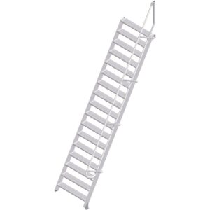 ZARGES LM-Treppe 60° 17 Stufen, 1000 mm breit, Höhe 4,25 m
