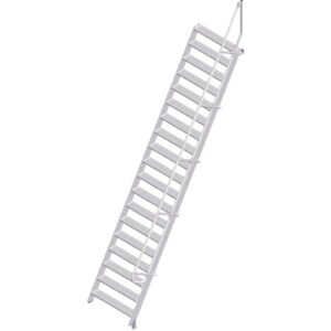 ZARGES LM-Treppe 60° 19 Stufen, 1000 mm breit, Höhe 4,75 m