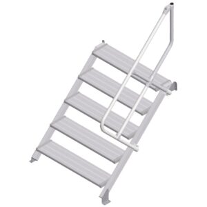 ZARGES LM-Treppe 45° 5 Stufen, 1000 mm breit, Höhe 1,07 m