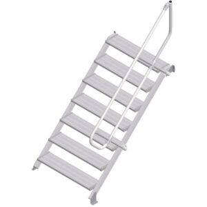 ZARGES LM-Treppe 45° 7 Stufen, 1000 mm breit, Höhe 1,50 m