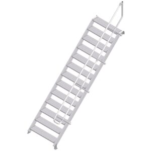 ZARGES LM-Treppe 45° 13 Stufen, 1000 mm breit, Höhe 2,79 m