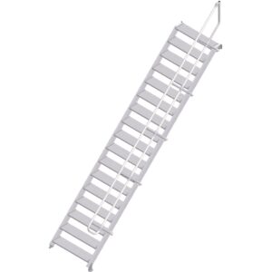 ZARGES LM-Treppe 45° 17 Stufen, 1000 mm breit, Höhe 3,65 m