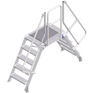 ZARGES LM-Überstieg 60° 5 Stufen, 600 mm breit, Höhe 1.130 mm