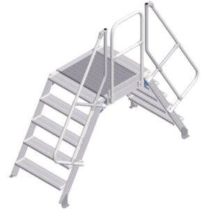 ZARGES LM-Überstieg 60° 5 Stufen, 800 mm breit, Höhe 1.130 mm