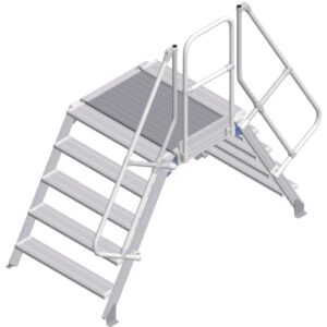 ZARGES LM-Überstieg 60° 5 Stufen, 1000 mm breit, Höhe 1.130 mm