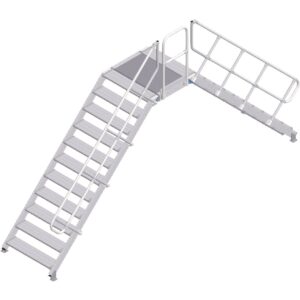 ZARGES LM-Überstieg 45° 11 Stufen, 1000 mm breit, Höhe 2.240 mm