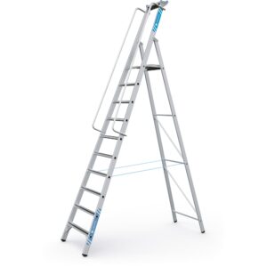 ZARGES Meistertritt S - LM-Stehleiter m Plattform 10 Stufen