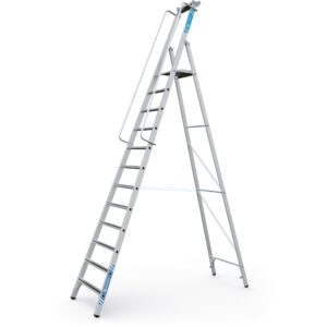 ZARGES Meistertritt S - LM-Stehleiter m Plattform 12 Stufen