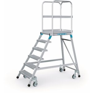 ZARGES Podesttreppe, einseitig 6 Stufen