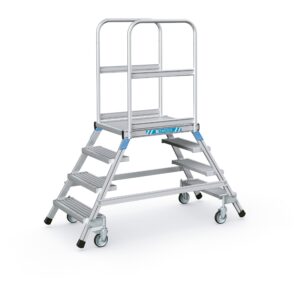ZARGES Podesttreppe, beidseitig 4 Stufen