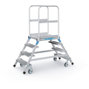 ZARGES Podesttreppe, beidseitig 4 Stufen