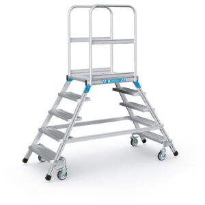 ZARGES Podesttreppe, beidseitig 5 Stufen