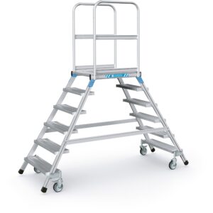 ZARGES Podesttreppe, beidseitig 6 Stufen