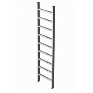 ZARGES Schachtleiter Edelstahl 9 Sprossen