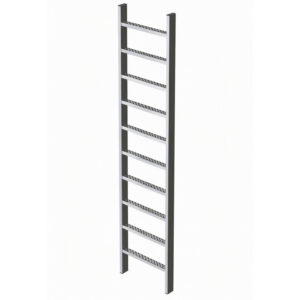 ZARGES Schachtleiter Edelstahl 10 Sprossen
